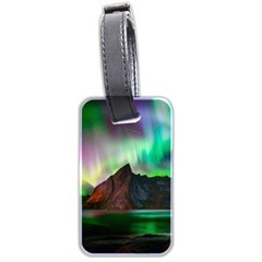 Aurora Borealis Nature Sky Light Luggage Tag (two Sides) by B30l