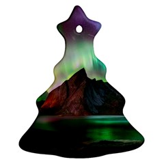 Aurora Borealis Nature Sky Light Ornament (christmas Tree)  by B30l