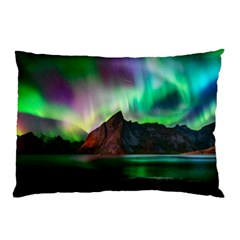 Aurora Borealis Nature Sky Light Pillow Case (two Sides) by B30l