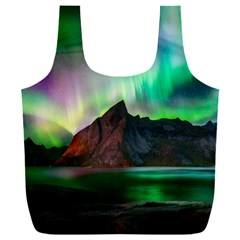 Aurora Borealis Nature Sky Light Full Print Recycle Bag (xxl) by B30l