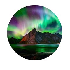 Aurora Borealis Nature Sky Light Mini Round Pill Box (pack Of 3) by B30l