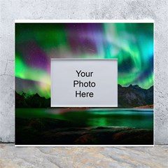 Aurora Borealis Nature Sky Light White Wall Photo Frame 5  X 7  by B30l