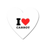 I love carrots  Heart Magnet Front