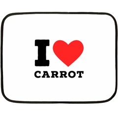 I Love Carrots  Two Sides Fleece Blanket (mini) by ilovewhateva