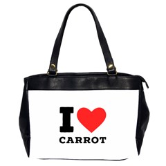 I Love Carrots  Oversize Office Handbag (2 Sides) by ilovewhateva