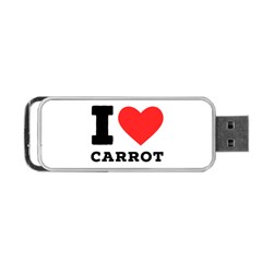 I Love Carrots  Portable Usb Flash (two Sides) by ilovewhateva