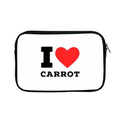 I Love Carrots  Apple Ipad Mini Zipper Cases by ilovewhateva