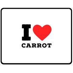 I Love Carrots  Two Sides Fleece Blanket (medium) by ilovewhateva