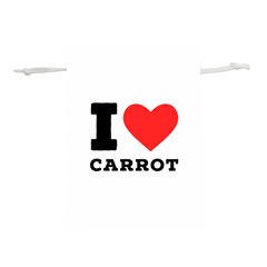 I Love Carrots  Lightweight Drawstring Pouch (m) by ilovewhateva