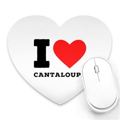 I Love Cantaloupe  Heart Mousepad by ilovewhateva