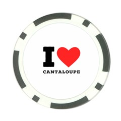 I Love Cantaloupe  Poker Chip Card Guard by ilovewhateva