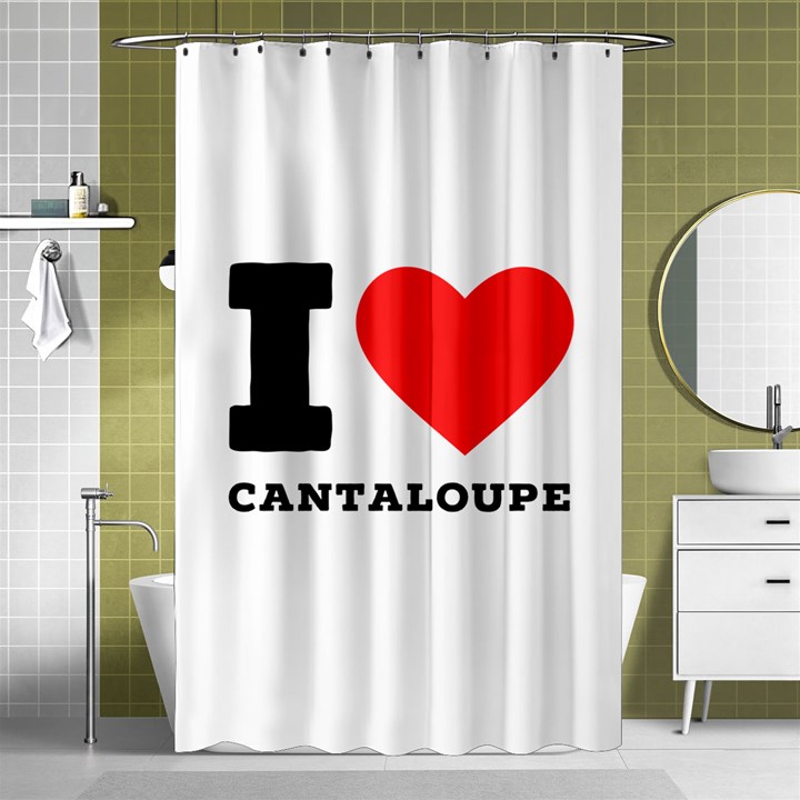 I love cantaloupe  Shower Curtain 48  x 72  (Small) 