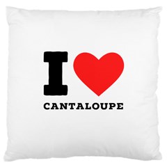 I Love Cantaloupe  Large Cushion Case (one Side) by ilovewhateva