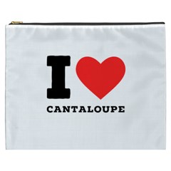 I Love Cantaloupe  Cosmetic Bag (xxxl) by ilovewhateva