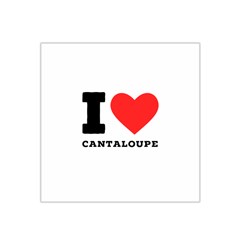 I Love Cantaloupe  Satin Bandana Scarf 22  X 22  by ilovewhateva