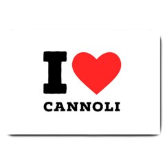 I Love Cannoli  Large Doormat by ilovewhateva