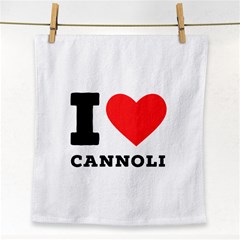 I Love Cannoli  Face Towel by ilovewhateva