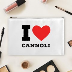 I Love Cannoli  Cosmetic Bag (large) by ilovewhateva