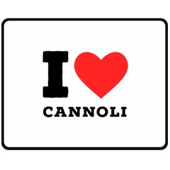 I love cannoli  Fleece Blanket (Medium)