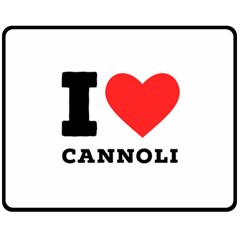 I love cannoli  Two Sides Fleece Blanket (Medium)