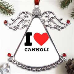 I love cannoli  Metal Angel with Crystal Ornament