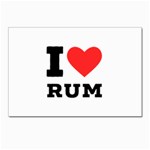 I love rum Postcards 5  x 7  (Pkg of 10) Front