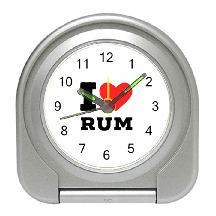 I love rum Travel Alarm Clock