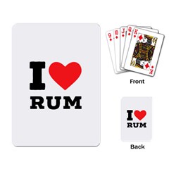 I Love Rum Playing Cards Single Design (rectangle) by ilovewhateva