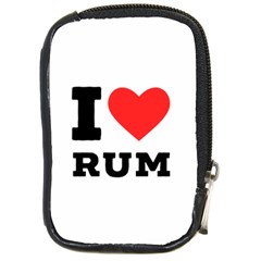 I Love Rum Compact Camera Leather Case by ilovewhateva