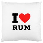 I love rum Large Cushion Case (Two Sides) Front