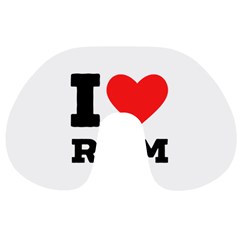 I Love Rum Travel Neck Pillow by ilovewhateva