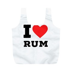 I Love Rum Full Print Recycle Bag (m) by ilovewhateva