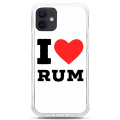 I Love Rum Iphone 12 Mini Tpu Uv Print Case	 by ilovewhateva