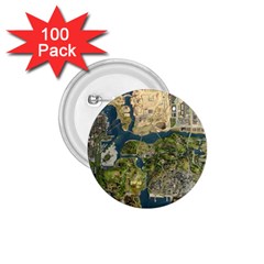 Map Illustration Gta 1 75  Buttons (100 Pack)  by B30l