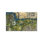 Map Illustration Gta Sticker Rectangular (10 pack) Front