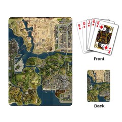 Map Illustration Gta Playing Cards Single Design (rectangle)