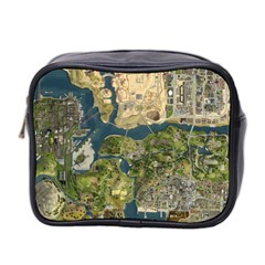 Map Illustration Gta Mini Toiletries Bag (two Sides) by B30l