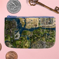 Map Illustration Gta Large Coin Purse