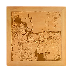 Map Illustration Gta Wood Photo Frame Cube by B30l