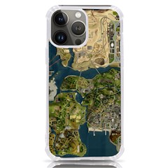 Map Illustration Gta Iphone 13 Pro Max Tpu Uv Print Case by B30l