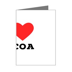 I Love Cocoa Mini Greeting Card by ilovewhateva