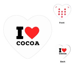 I Love Cocoa Playing Cards Single Design (heart) by ilovewhateva