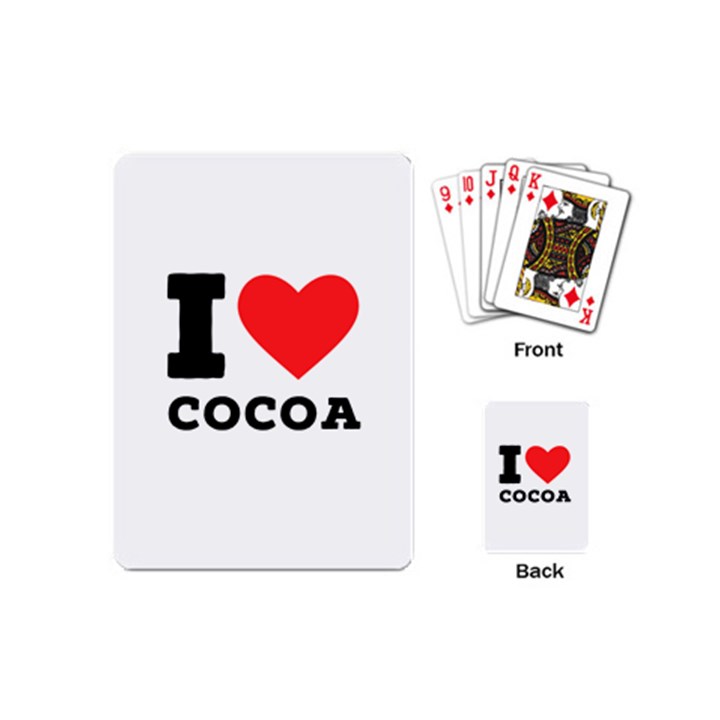 I love cocoa Playing Cards Single Design (Mini)