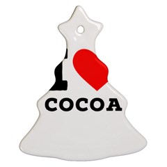 I Love Cocoa Christmas Tree Ornament (two Sides) by ilovewhateva