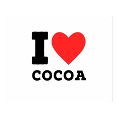 I Love Cocoa Premium Plush Fleece Blanket (large) by ilovewhateva