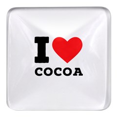 I Love Cocoa Square Glass Fridge Magnet (4 Pack) by ilovewhateva