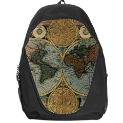 Vintage World Map Travel Geography Backpack Bag by B30l