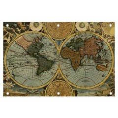 Vintage World Map Travel Geography Banner And Sign 6  X 4  by B30l