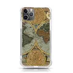 Vintage World Map Travel Geography Iphone 11 Pro 5 8 Inch Tpu Uv Print Case by B30l