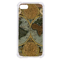 Vintage World Map Travel Geography Iphone Se by B30l